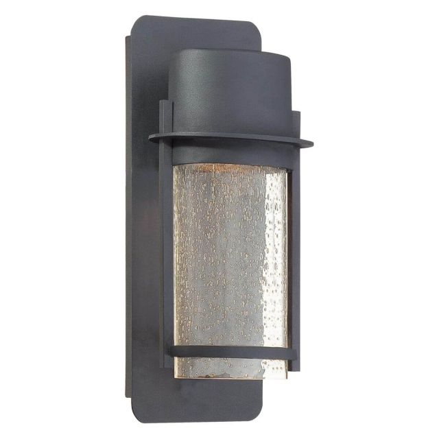 Minka Lavery Artisan Lane 1 Light 13 inch Tall Outdoor Wall Mount in Coal with Clear Seeded Glass 72251-66