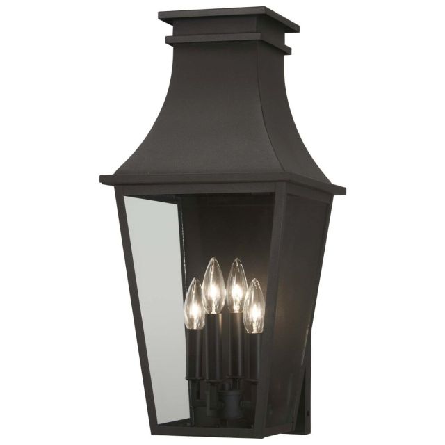 Minka Lavery 7992-66 Gloucester 4 Light 23 inch Tall Outdoor Wall Light in Sand Coal with Clear Glass