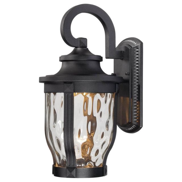 Minka Lavery 8762-66-L Merrimack 1 Light 16 inch Tall LED Outdoor Wall Mount in Sand Coal with Clear Hammered Glass