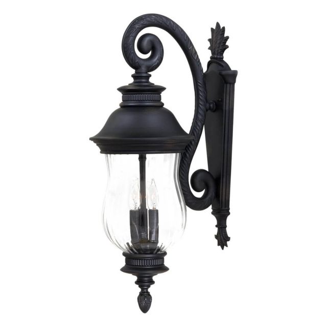 Minka Lavery 8902-94 Newport 3 Light 28 inch Tall Outdoor Wall Mount in Heritage with Clear Glass