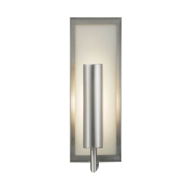 Generation Lighting Mila 1 Light 15 Inch Tall Wall Sconce In Brushed Steel WB1451BS