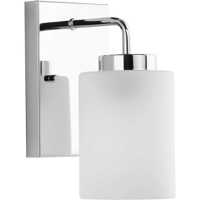 Progress Lighting Merry 1 Light 4 inch Bath Vanity Light in Polished Chrome with Etched Glass P300327-015