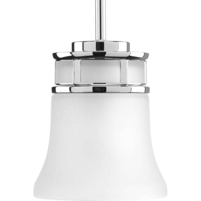 Progress Lighting P5066-15 Cascadia 1 Light 6 inch Pendant In Polished Chrome With Etched Glass