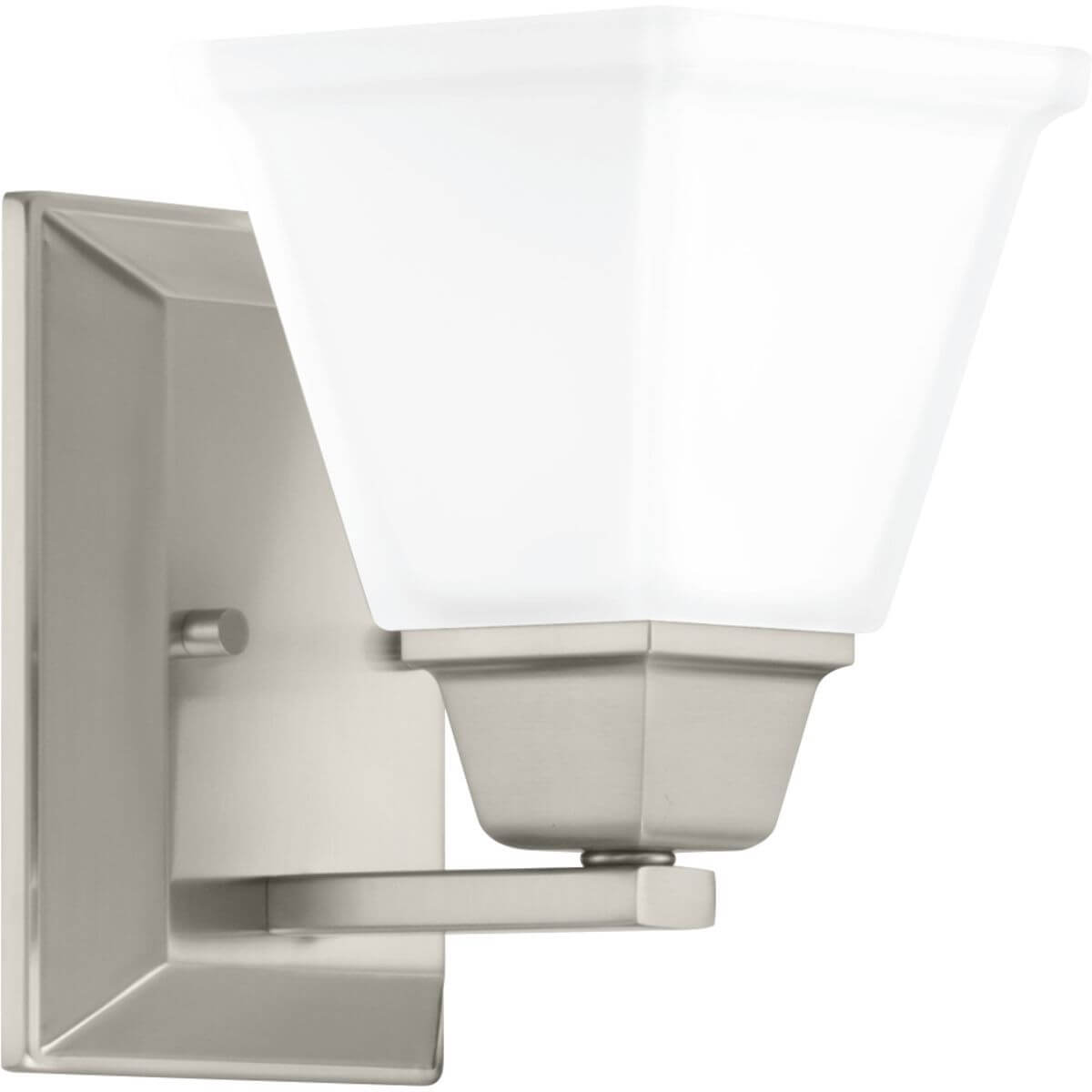 Progress Lighting Clifton Heights 1 Light 7 inch Bath Vanity Light in Brushed Nickel with Etched Glass P300158-009