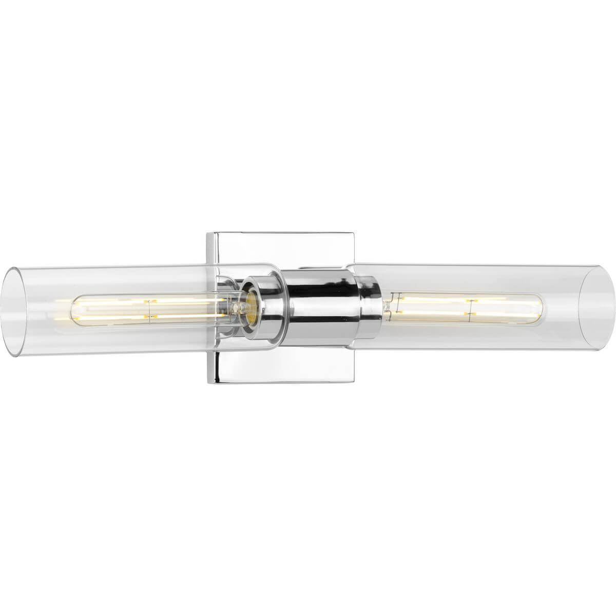 Progress Lighting Clarion 2 Light 20 inch Bath Vanity Light in Polished Chrome with Clear Glass P300300-015