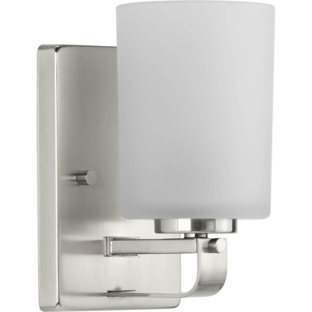 Progress Lighting League 1 Light 6 inch Bath Vanity Light in Brushed Nickel with Etched Glass P300341-009