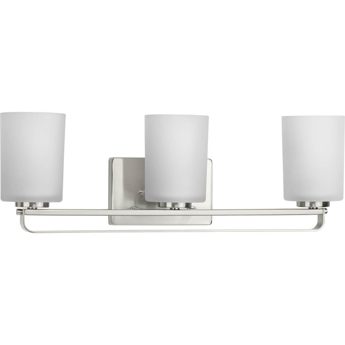 Progress Lighting League 3 Light 23 inch Bath Vanity Light in Brushed Nickel with Etched Glass P300343-009