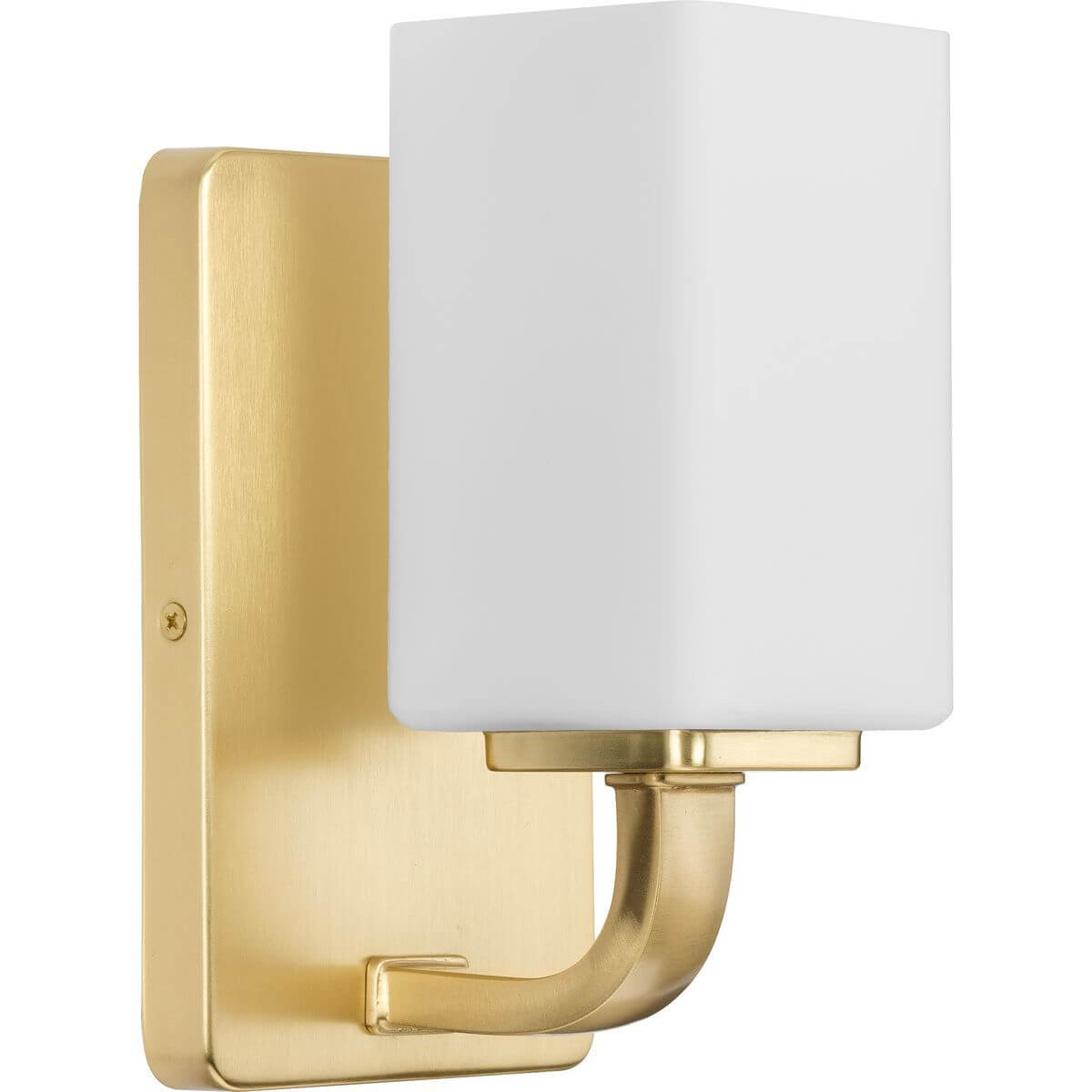 Progress Lighting Cowan 1 Light 6 inch Bath Vanity Light in Satin Brass with Etched Opal Glass P300368-012