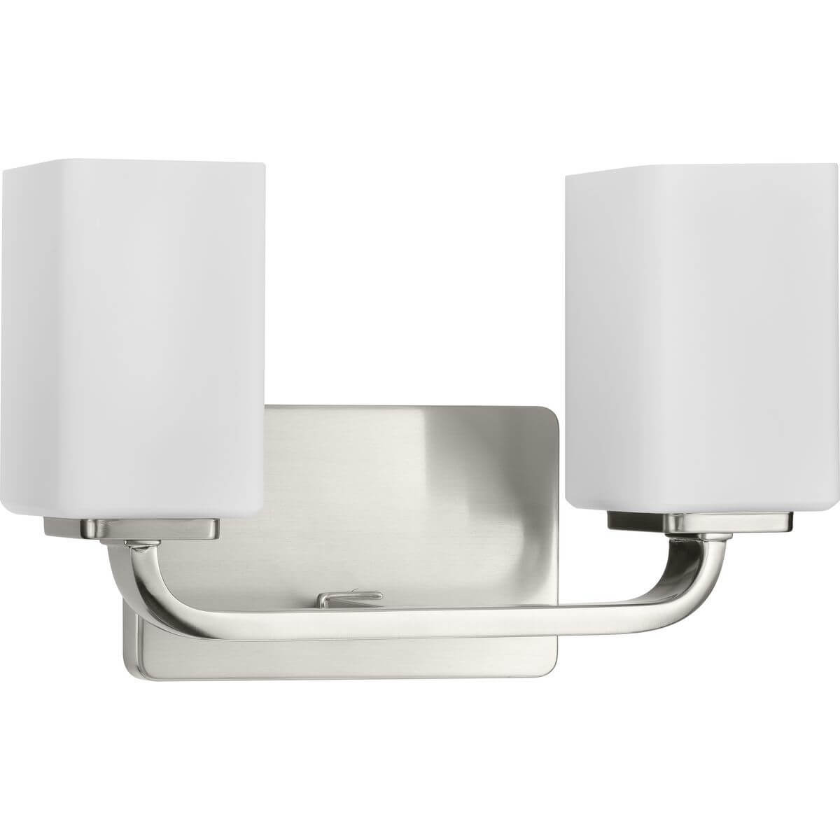 Progress Lighting Cowan 2 Light 14 inch Bath Vanity Light in Brushed Nickel with Etched Opal Glass P300369-009