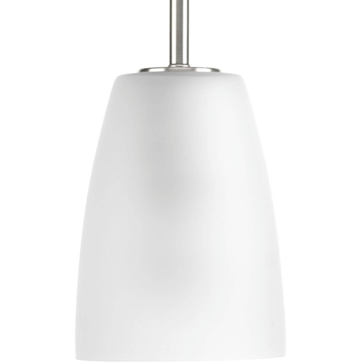 Progress Lighting Leap 1 Light 5 inch Pendant in Brushed Nickel with Etched Glass P500029-009
