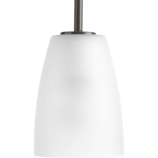 Progress Lighting Leap 1 Light 5 inch Pendant in Antique Bronze with Etched Glass P500029-020