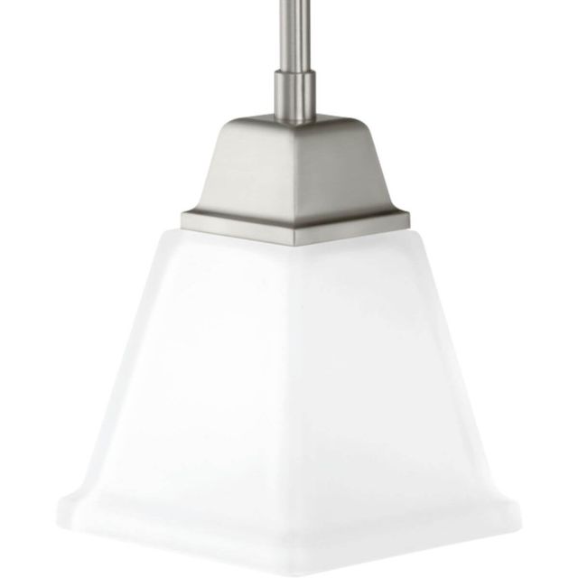 Progress Lighting Clifton Heights 1 Light 6 inch Mini Pendant in Brushed Nickel with Etched Glass P500125-009
