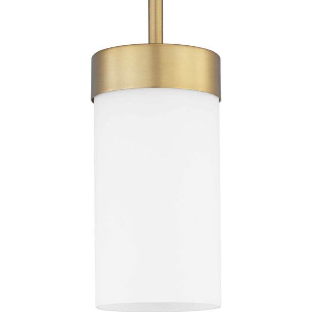 Progress Lighting Elevate 1 Light 5 inch Pendant in Brushed Bronze with Etched White Glass P500151-109