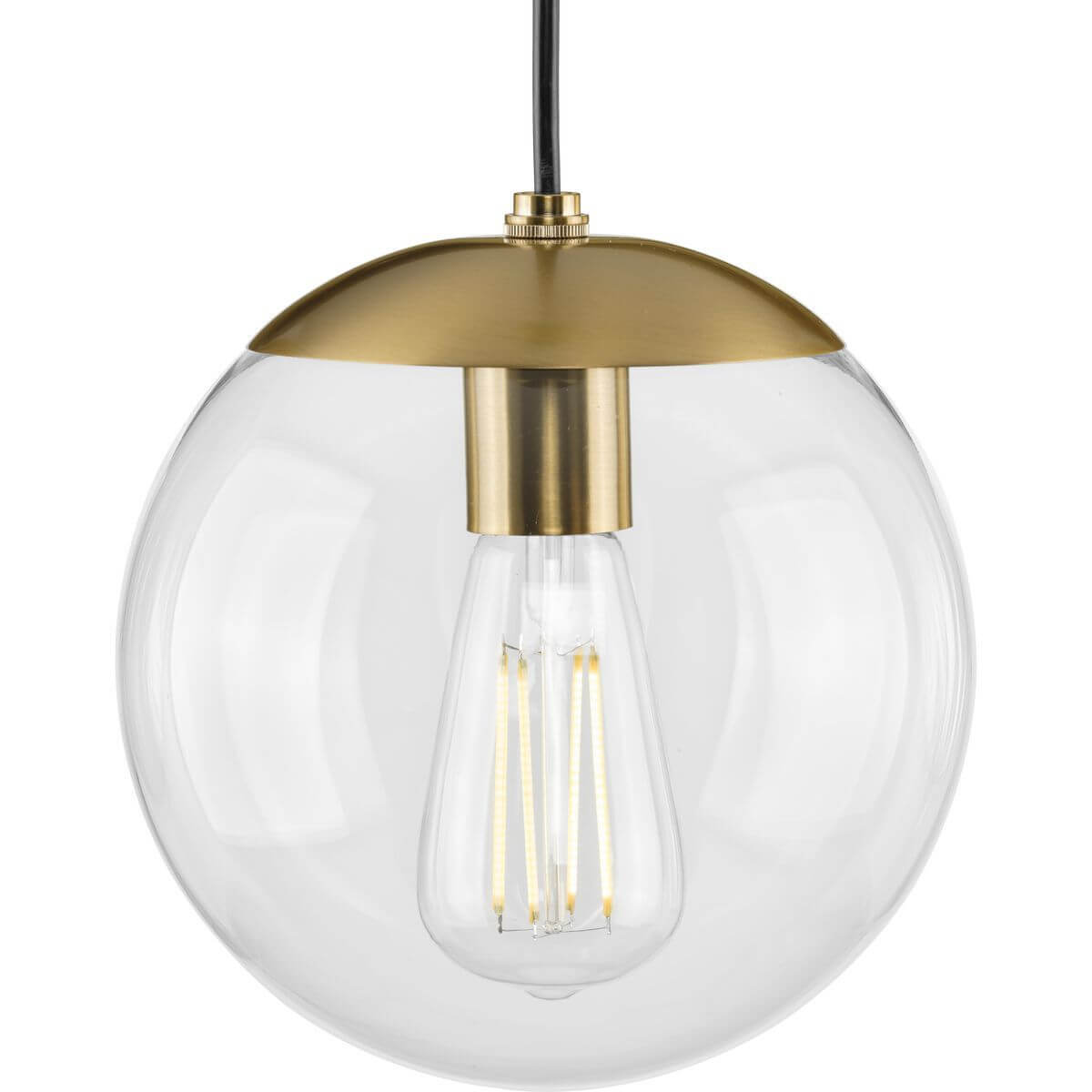Progress Lighting Atwell 1 Light 8 inch Pendant in Brushed Bronze with Clear Glass P500309-109
