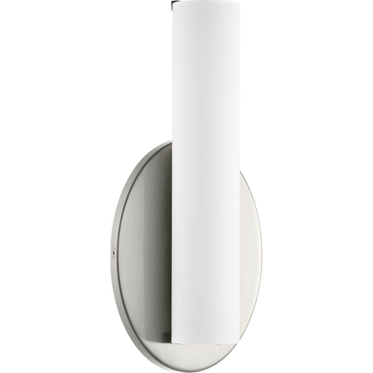 Progress Lighting Parallel 11 inch Tall LED Wall Bracket in Brushed Nickel with Etched White Glass P710050-009-30