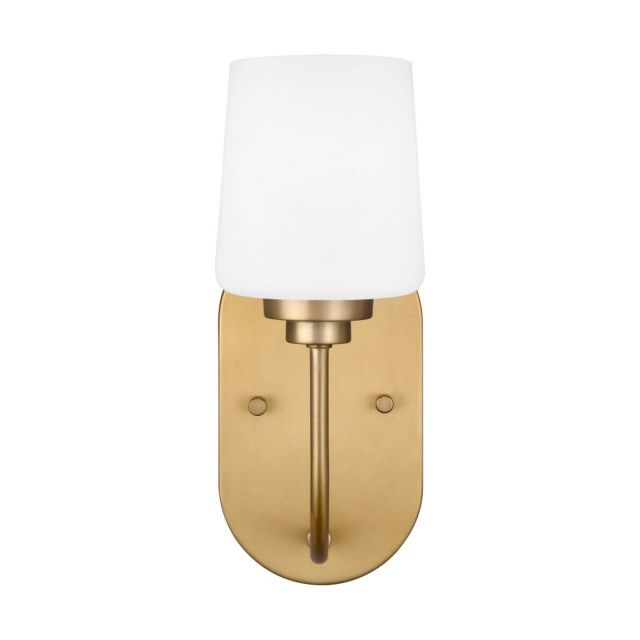 Generation Lighting 4102801-848 Windom 1 Light 11 inch Tall Wall Sconce in Satin Brass
