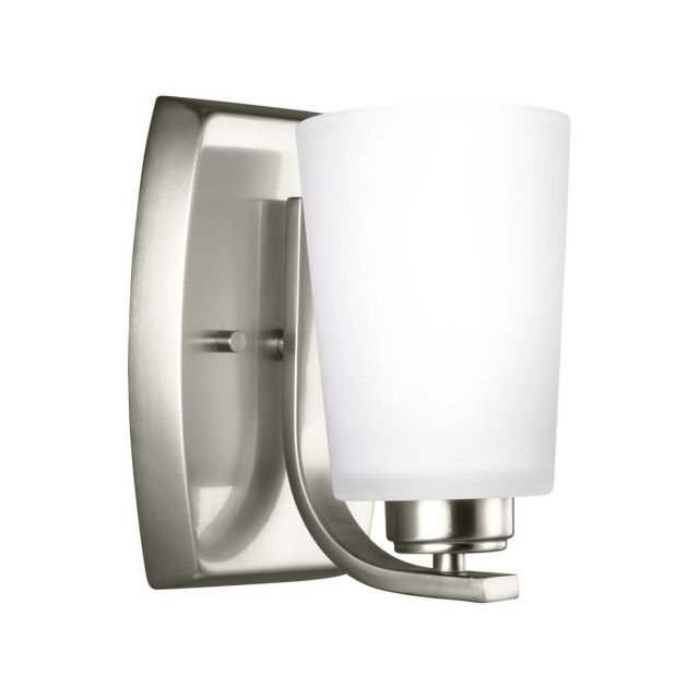 Generation Lighting 4128901-962 Franport 1 Light 8 inch Tall Wall Sconce in Brushed Nickel