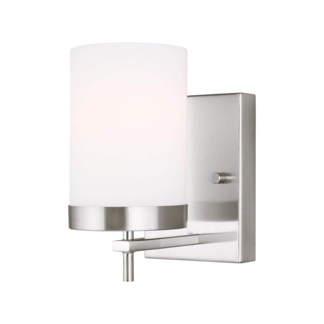 Generation Lighting 4190301-962 Zire 1 Light 8 inch Tall Wall Sconce in Brushed Nickel