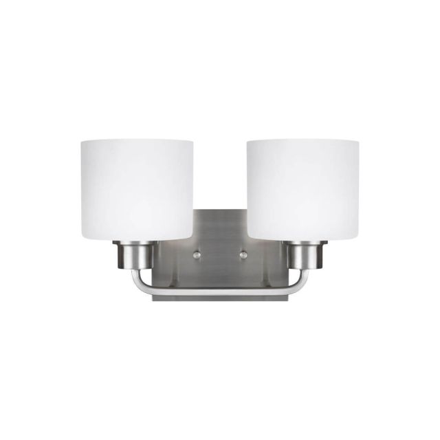 Generation Lighting 4428802-962 Canfield 2 Light 14 inch Bath Light in Brushed Nickel