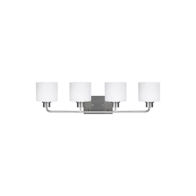 Generation Lighting 4428804-962 Canfield 4 Light 32 inch Bath Light in Brushed Nickel