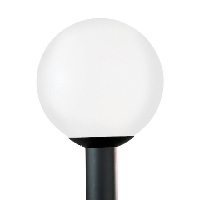 Generation Lighting 8254-68 Outdoor Globe 1 Light 15 Inch Tall Outdoor Post Lantern In White Plastic
