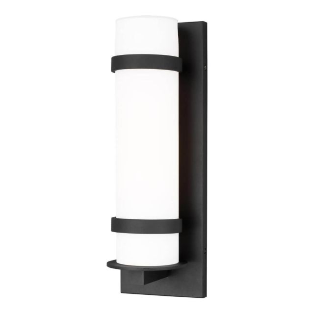 Generation Lighting Alban 1 Light 18 inch Tall Outdoor Wall Lantern in Black 8618301EN3-12
