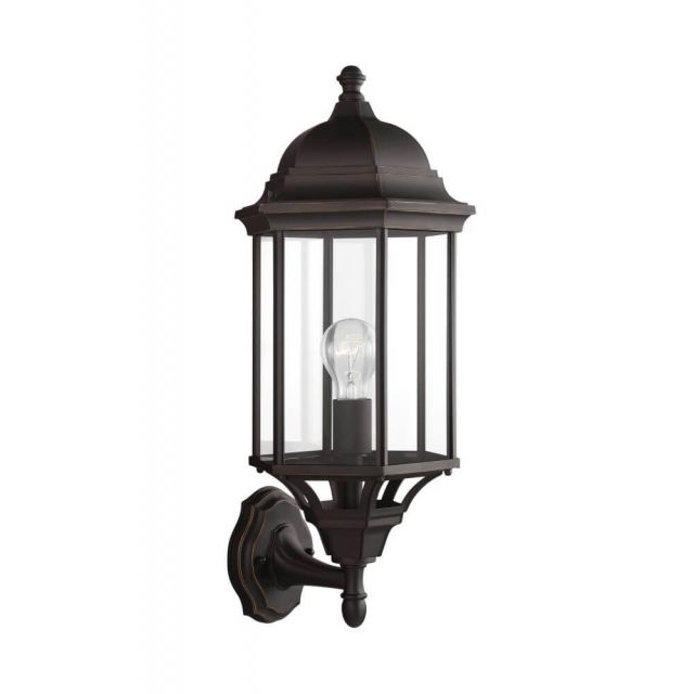 Generation Lighting Sevier 1 Light 22 Inch Tall Outdoor Wall Lantern In Antique Bronze With Clear Glass 8638701-71
