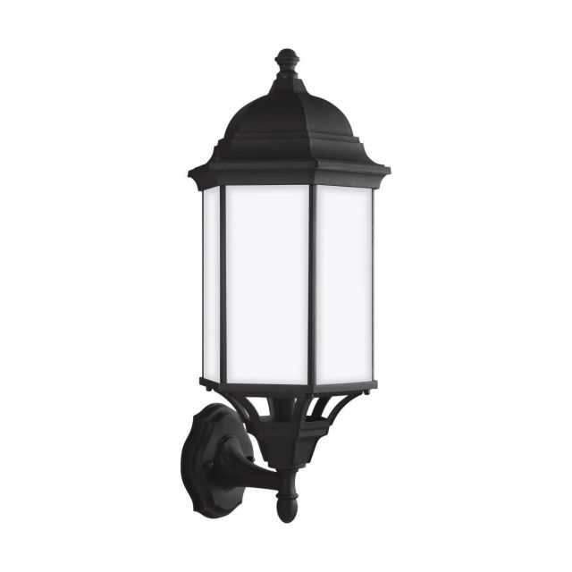 Generation Lighting Sevier 1 Light 22 inch Tall Uplight Outdoor Wall Lantern in Black 8638751EN3-12