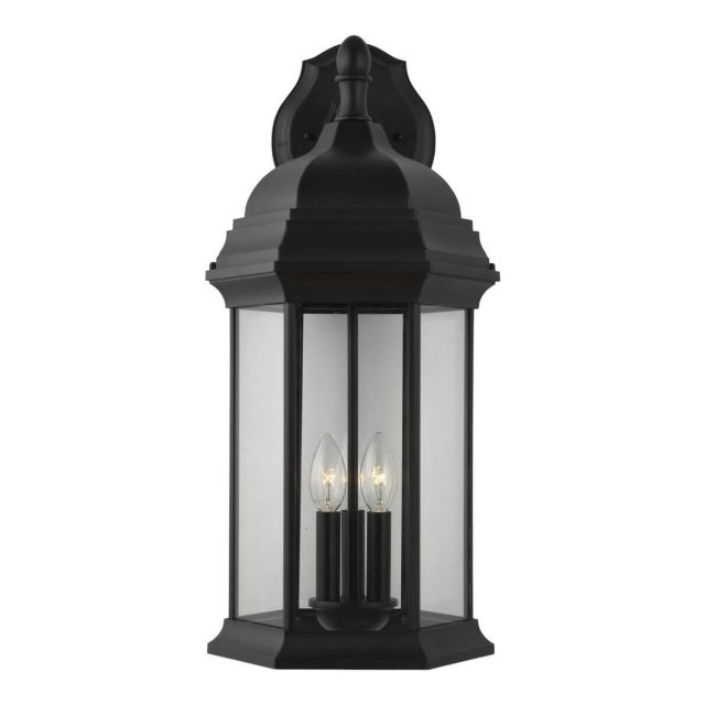 Generation Lighting Sevier 3 Light 23 inch Tall Downlight Outdoor Wall Lantern in Black 8738703-12