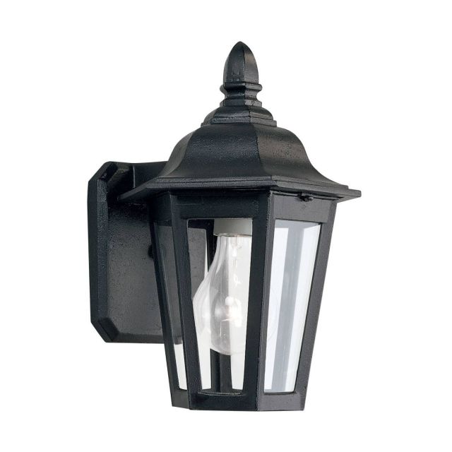 Generation Lighting 8822-12 Brentwood 1 Light 10 inch Tall Outdoor Wall Lantern in Black