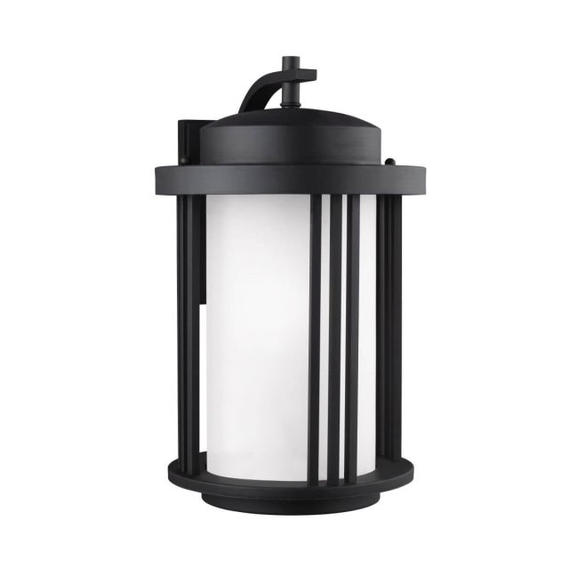Generation Lighting Crowell 1 Light 20 inch Tall Outdoor Wall Lantern in Black 8847901DEN3-12