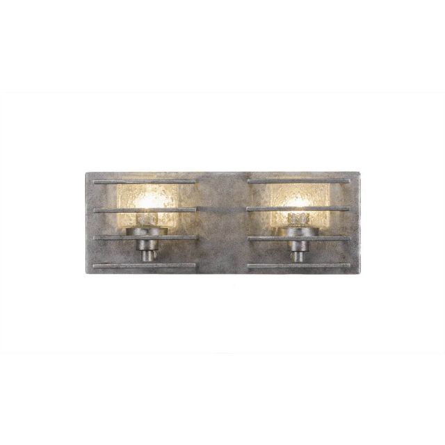 Toltec Lighting Sky Loft 2 Light 14 inch Bath Bar in Aged Silver 1102-AS