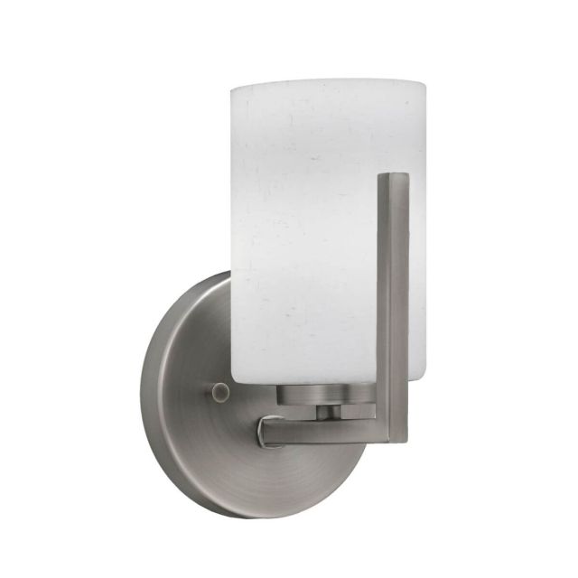 Toltec Lighting Atlas 1 Light 9 inch Tall Wall Sconce in Graphite with 4 inch White Muslin Glass 4511-GP-310