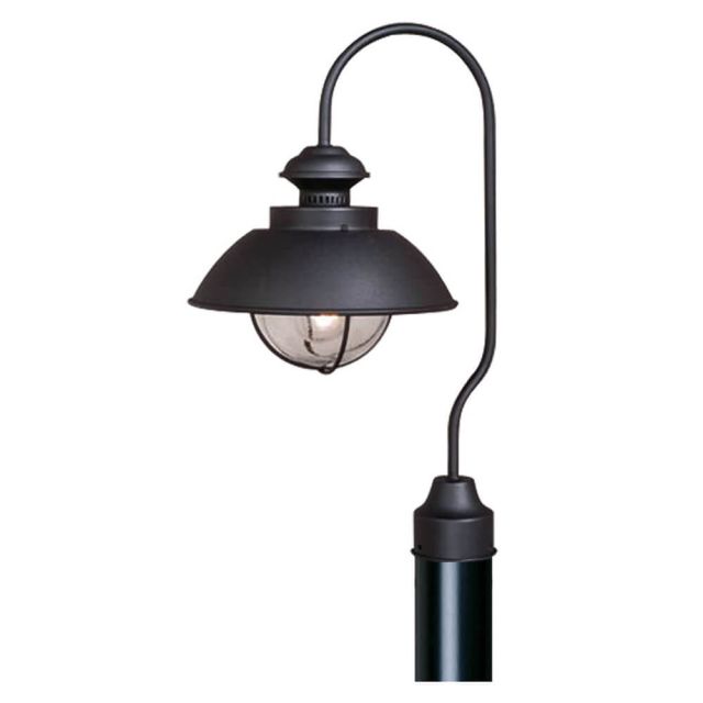 Vaxcel Lighting OP21505TB Harwich 21 Inch Tall Outdoor Post Light In Textured Black with Seeded Glass