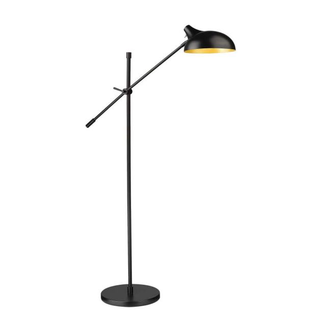 Z-Lite Lighting Bellamy 1 Light 52 inch Tall Floor Lamp in Matte Black 1942FL-MB