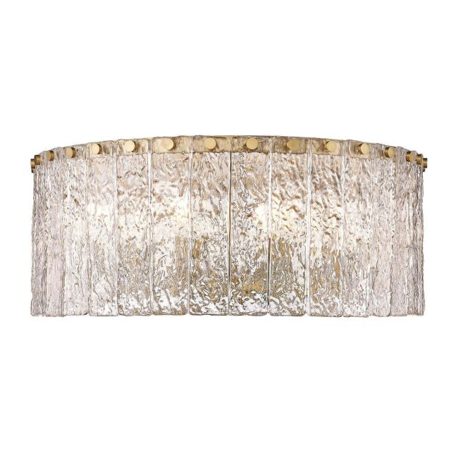 Z-Lite Lighting Glacier 8 Light 21 inch Flush Mount in Modern Gold with Clear Glass 1943F20-MGLD
