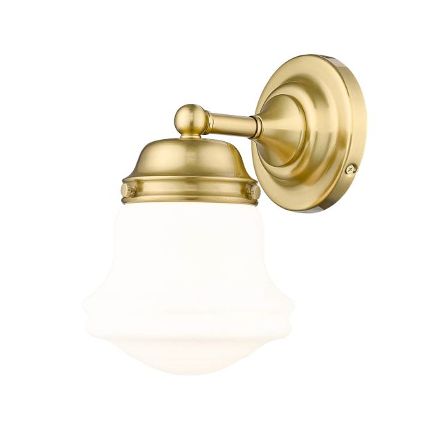 Z-Lite Lighting 735-1S-LG Vaughn 1 Light 10 inch Tall Wall Sconce in Luxe Gold with Matte Opal Glass Shade