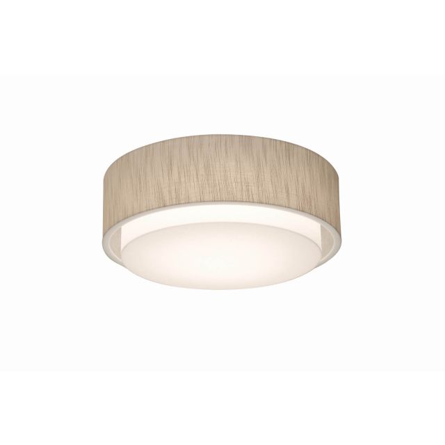 AFX Sanibel 16 inch LED Drum Flush Mount in Jute with White Acrylic