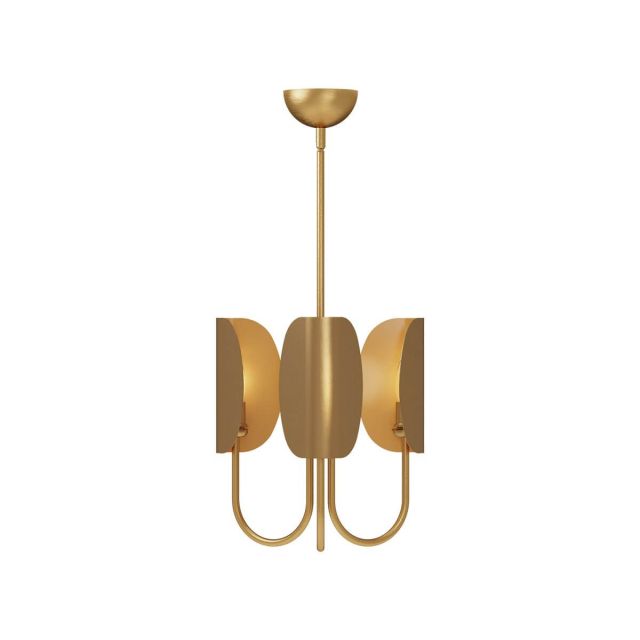 Alora Mood Seno 3 Light 15 inch Chandeliers in Aged Gold CH450715AG