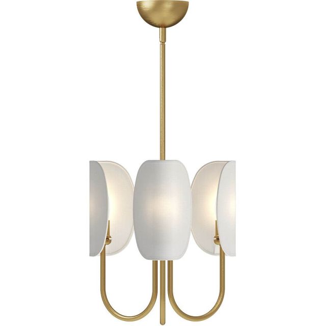 Alora Mood Seno 3 Light 15 inch Chandeliers in Aged Gold CH450715AGCW