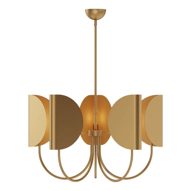 Alora Mood Seno 5 Light 32 inch Chandeliers in Aged Gold CH450732AG