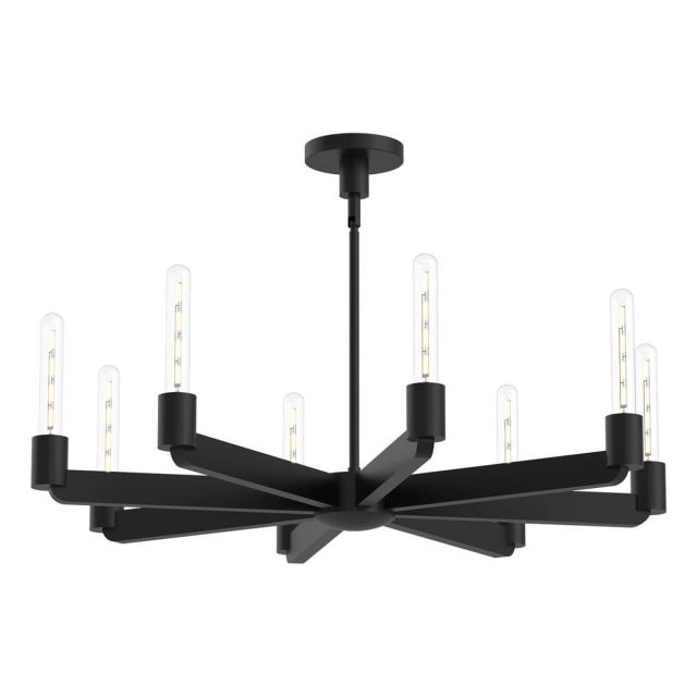 Alora Mood Claire 8 Light 32 inch Chandeliers in Matte Black CH607232MB