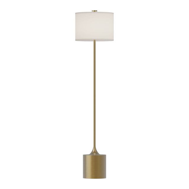 Alora Mood FL418761BGIL Issa 1 Light 61 inch Tall Floor Lamp in Brushed Gold with Ivory Linen Shade