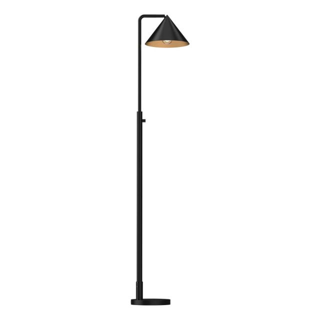 Alora Mood Remy 1 Light 59 inch Tall Floor Lamp in Matte Black FL485058MB