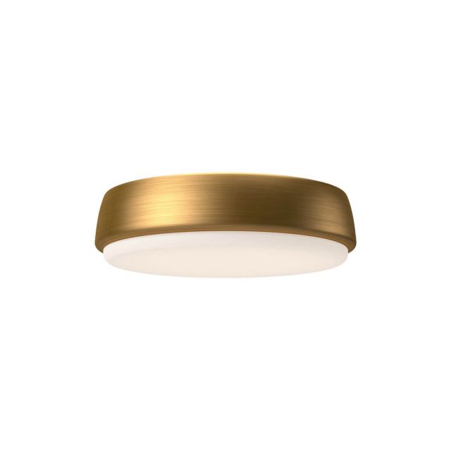 Alora Mood FM503509AG Laval 9 inch LED Flush Mount in Aged Gold with Frosted Acrylic Diffuser
