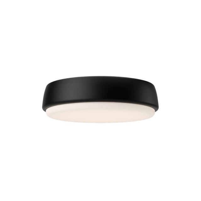 Alora Mood FM503509MB Laval 9 inch LED Flush Mount in Matte Black with Frosted Acrylic Diffuser