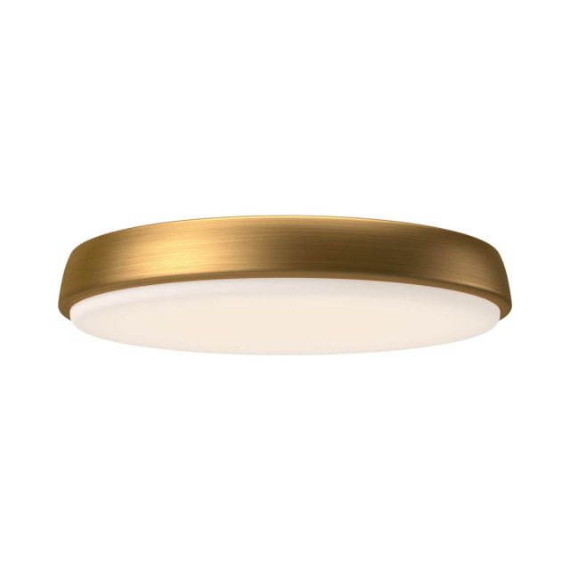 Alora Mood FM503715AG Laval 15 inch LED Flush Mount in Aged Gold with Frosted Acrylic Diffuser