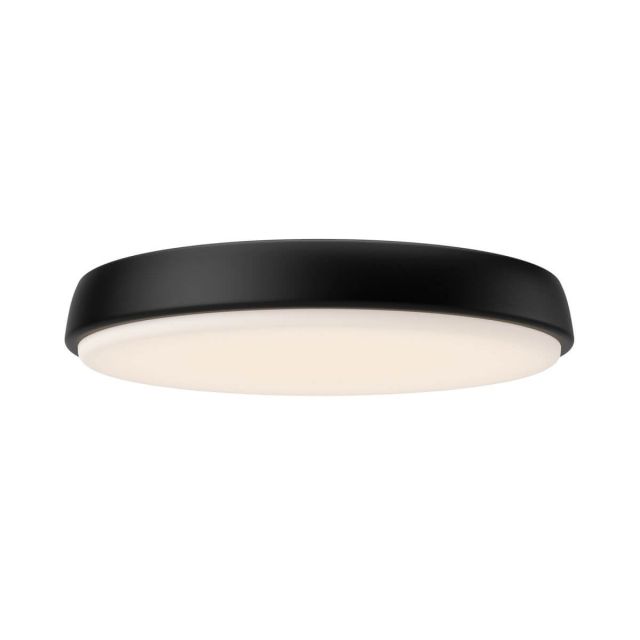 Alora Mood FM503715MB Laval 15 inch LED Flush Mount in Matte Black with Frosted Acrylic Diffuser