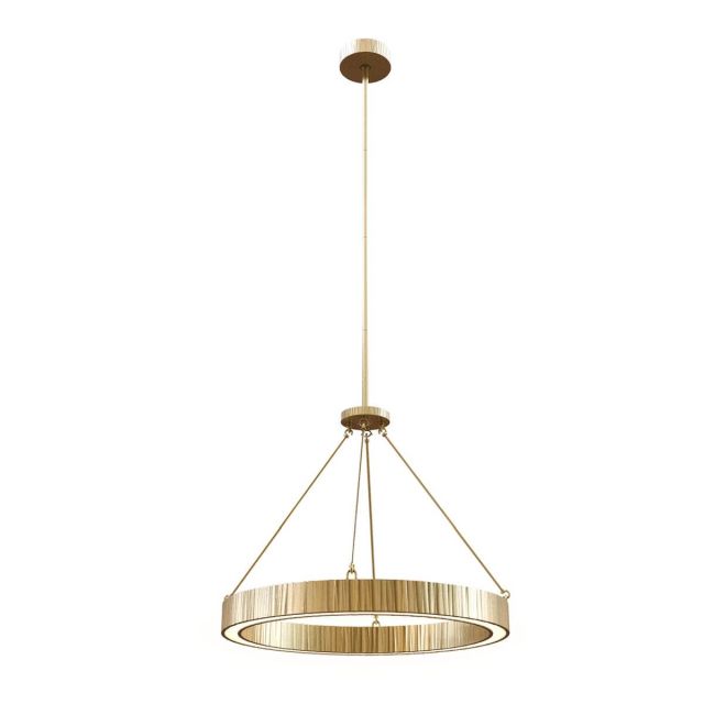 Alora Lighting Kensington 30 inch LED Pendant in Vintage Brass with Frosted Acrylic Diffuser PD361230VB