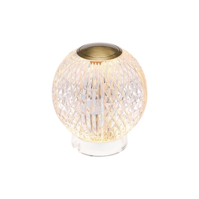 Alora Lighting Marni 4 inch Tall LED Table Lamp in Natural Brass TL321903NB
